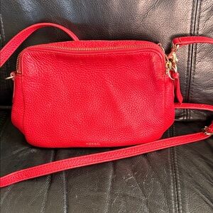 Fossil Vibrant Red Crossbody Bag
